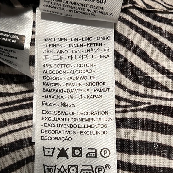 NWOT Levi’s Amalijia Zebra Print Midi Dress - Picture 13 of 16